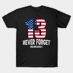 Say Their Names Joe Names Of Fallen Soldiers 13 Heroes T-Shirt